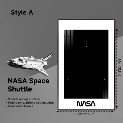 Wall  Display Frame for LEGO® NASA Space Shuttle Discovery 10283