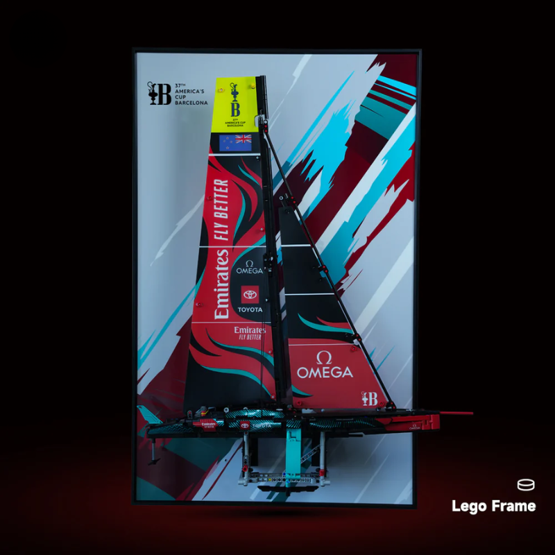 Wall Display frame for LEGO® TECHNIC™ Emirates Team New Zealand AC75 Yacht 42174