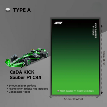 Wall Display Wall Frame for CaDA KICK Sauber F1 C44