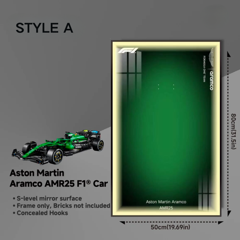 Wall Display Frame For LEGO Technic F1 42240 Aston Martin AMR25
