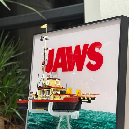 Wall Display Frames For LEGO® Ideas 21350 Jaws