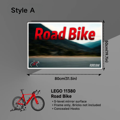 Wall Display Frame For LEGO Icons 11380 Road Bike