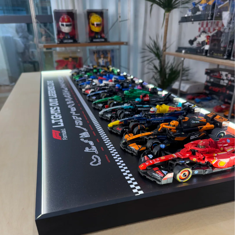 LEGO™ F1 Speed Champions 12-Race Car Display Frame – Display case only