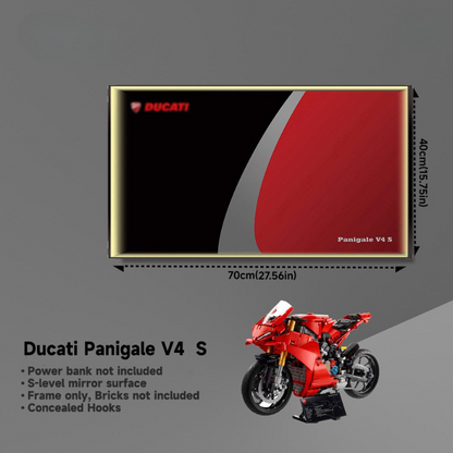 Wall Display Frame for LEGO® TECHNIC™ Ducati Panigale V4 S 42202