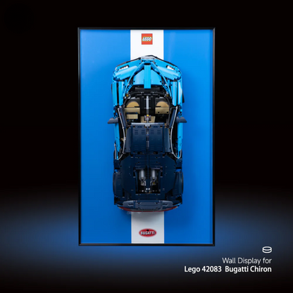 Wall Display Frame for LEGO® Technic F1 42083 Bugatti Chiron