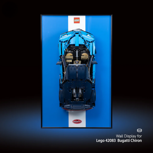 Wall Display Frame for LEGO® Technic F1 42083 Bugatti Chiron