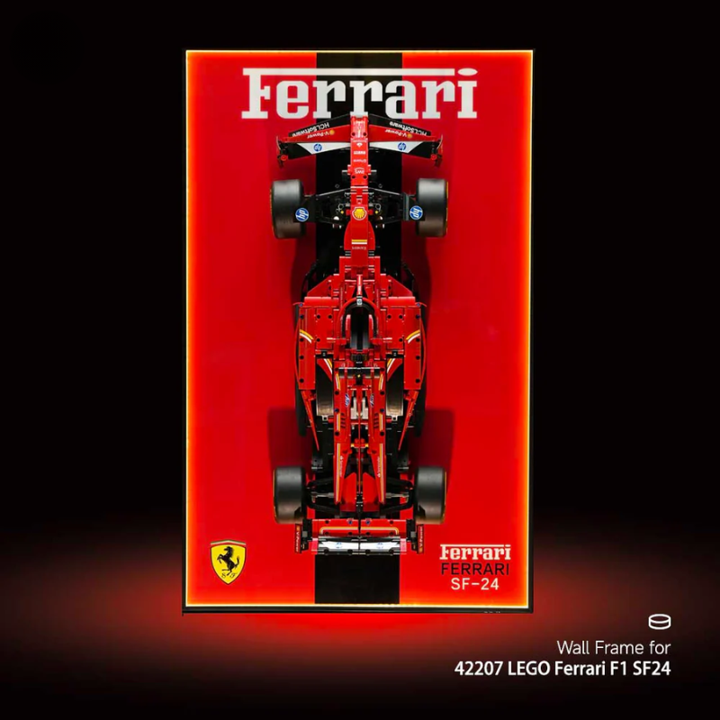 Wall Display Frame For LEGO® TECHNIC™ Ferrari F1 SF24 42207