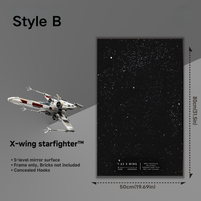 Wall Display Frame for LEGO® 75355 Star Wars™ X-Wing Starfighter™