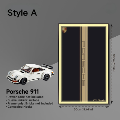 Wall Display Frame for LEGO® ICONS Porsche 911 10295