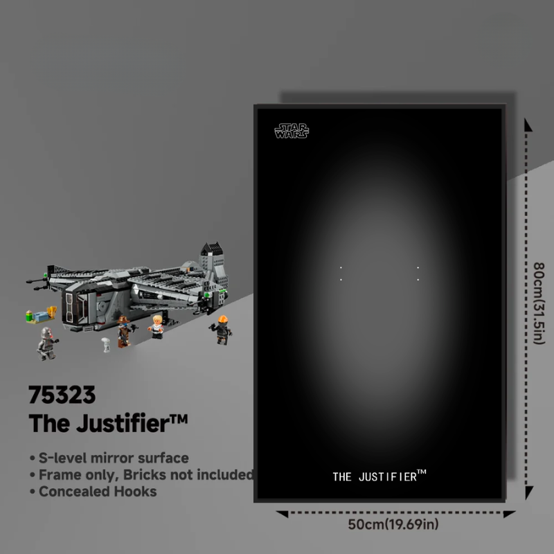 Wall Display Frame for LEGO® Star Wars 75323 The Justifier™