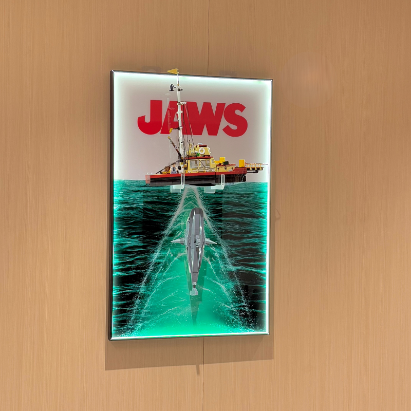 Wall Display Frames For LEGO® Ideas 21350 Jaws