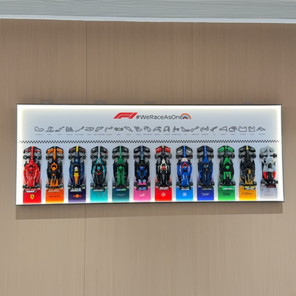 LEGO™ F1 Speed Champions 12-Race Car Display Frame – Display case only
