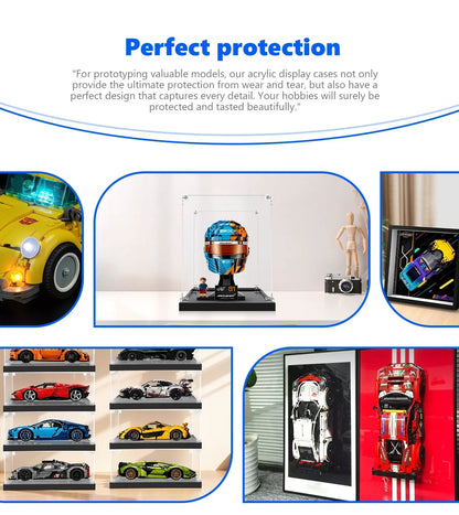 Display Case for LEGO® Editions McLaren Mastercard F1® Team Oscar Piastri Helmet 43017