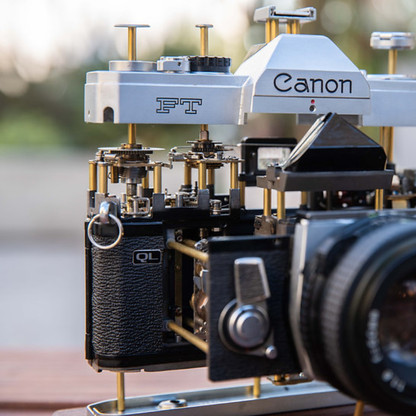 Disassembled Mechanical Film Camera Canon FT