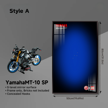 Wall Display Frame for LEGO® TECHNIC™ Yamaha MT-10 SP 42159