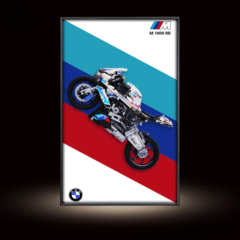 Wall  Display Frame for LEGO® Technic F1 42130 BMW M 1000 RR