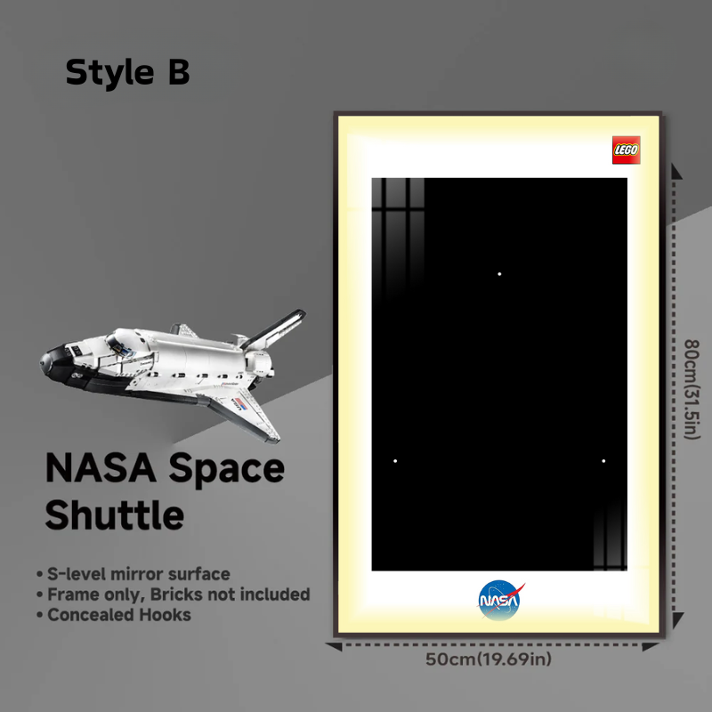 Wall  Display Frame for LEGO® NASA Space Shuttle Discovery 10283