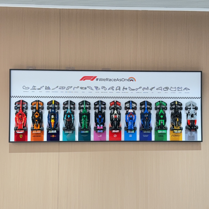 LEGO™ F1 Speed Champions 12-Race Car Display Frame – Display case only
