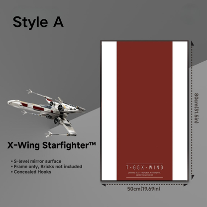 Wall Display Frame for LEGO® 75355 Star Wars™ X-Wing Starfighter™