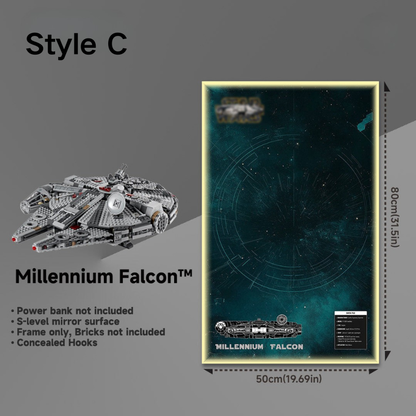 Wall Display frame for LEGO® STAR WARS™ 75257 Millennium Falcon