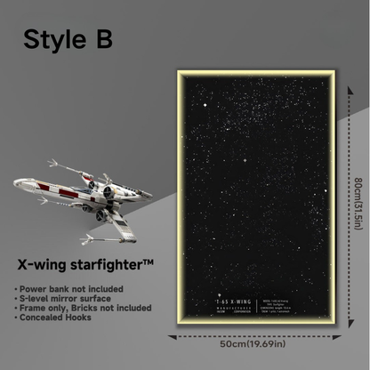Wall Display Frame for LEGO® 75355 Star Wars™ X-Wing Starfighter™