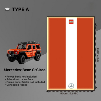 Wall Display Frame for LEGO® TECHNIC™ Mercedes-Benz G 500 PROFESSIONAL Line 42177