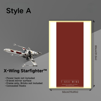 Wall Display Frame for LEGO® 75355 Star Wars™ X-Wing Starfighter™