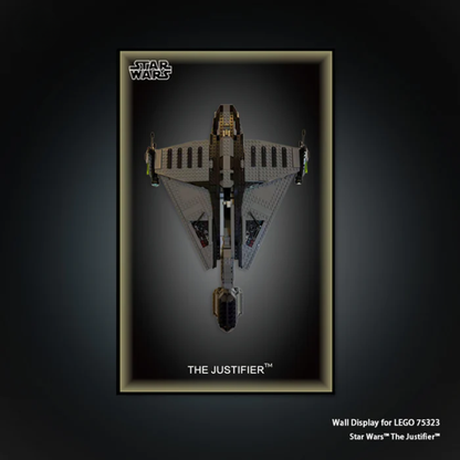 Wall Display Frame for LEGO® Star Wars 75323 The Justifier™