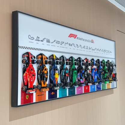 LEGO™ F1 Speed Champions 12-Race Car Display Frame – Display case only