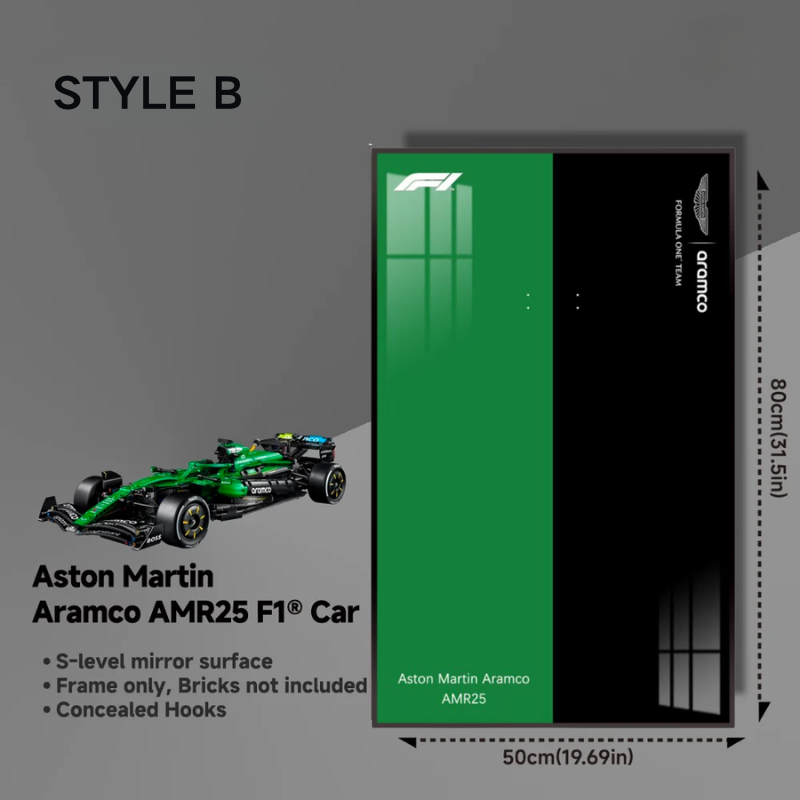 Wall Display Frame For LEGO Technic F1 42240 Aston Martin AMR25