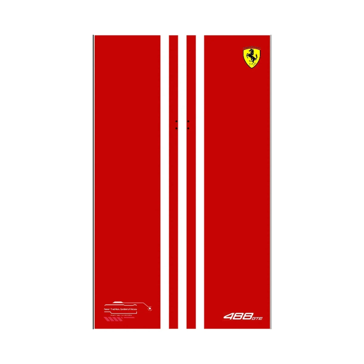 Wall Display Frame for Lego Ferrari 488 GTE 42125