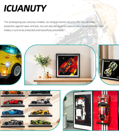 Wall Display Frame for LEGO Speed Champions Ferrari 499P 77261