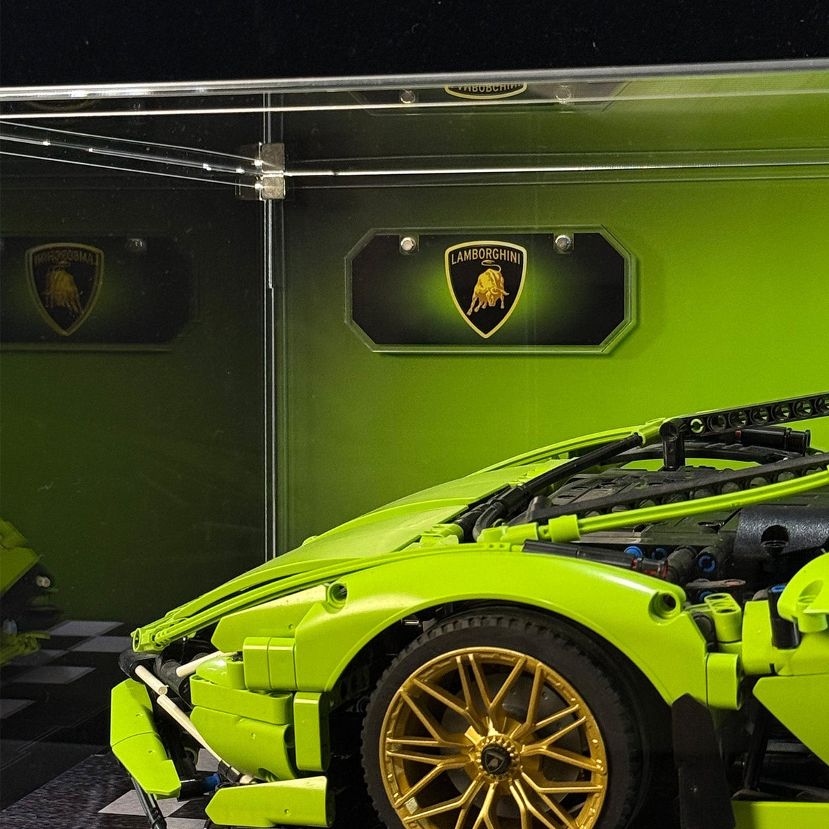 LEGO™ ShowCase for LEGO Technic F1 Lamborghini Sian FKP 37 42115 Ultra-high Translucent Acrylic