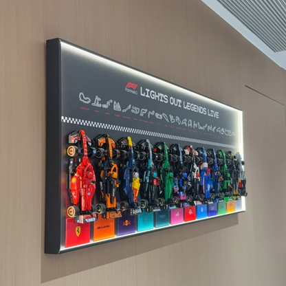 LEGO™ F1 Speed Champions 12-Race Car Display Frame – Display case only