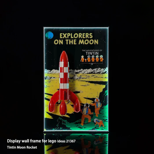 Wall Display Frames For LEGO® Ideas 21367 Tintin® Moon Rocket
