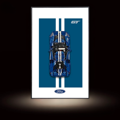 Wall Display Frame for LEGO® Technic F1 2022 Ford GT 42154
