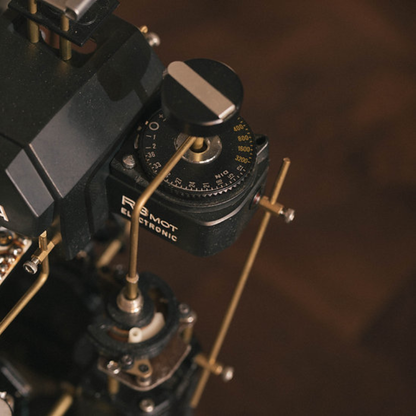 Disassembled Mechanical Film Camera Leica R3 ,Unique Handmade Camera Parts Sculpture,  Gift for Photographers