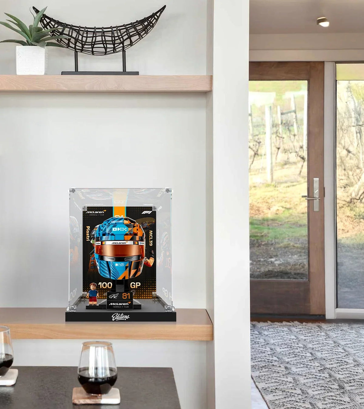 Display Case for LEGO® Editions McLaren Mastercard F1® Team Oscar Piastri Helmet 43017
