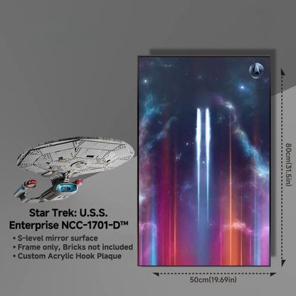 Wall Display frame for LEGO® ICONS 10356 Star Trek: U.S.S. Enterprise NCC-1701-D™