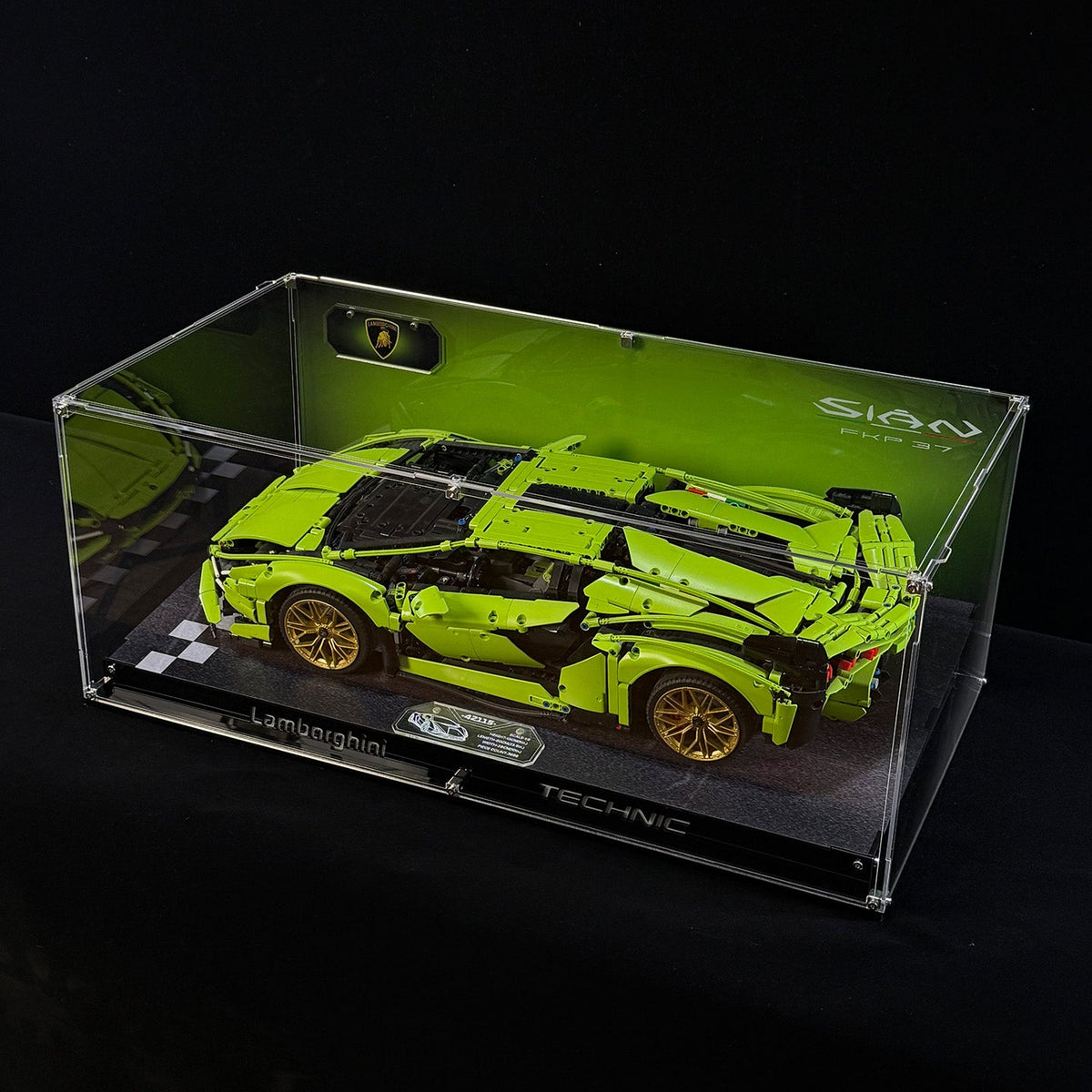 LEGO™ ShowCase for LEGO Technic F1 Lamborghini Sian FKP 37 42115 Ultra-high Translucent Acrylic