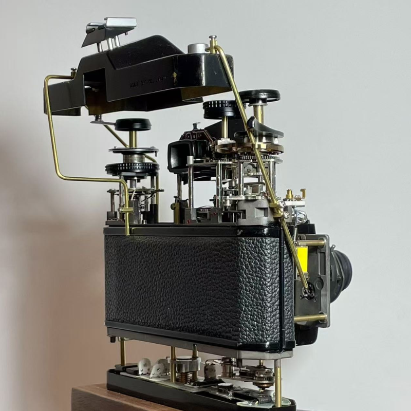 Disassembled Mechanical Film Camera, PENTAX ES Ⅱ with lens