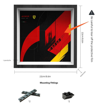 Wall Display Frame for LEGO Speed Champions Ferrari 499P 77261