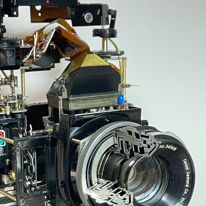 Disassembled Mechanical Film Canon A1 ,Gift for Photographers