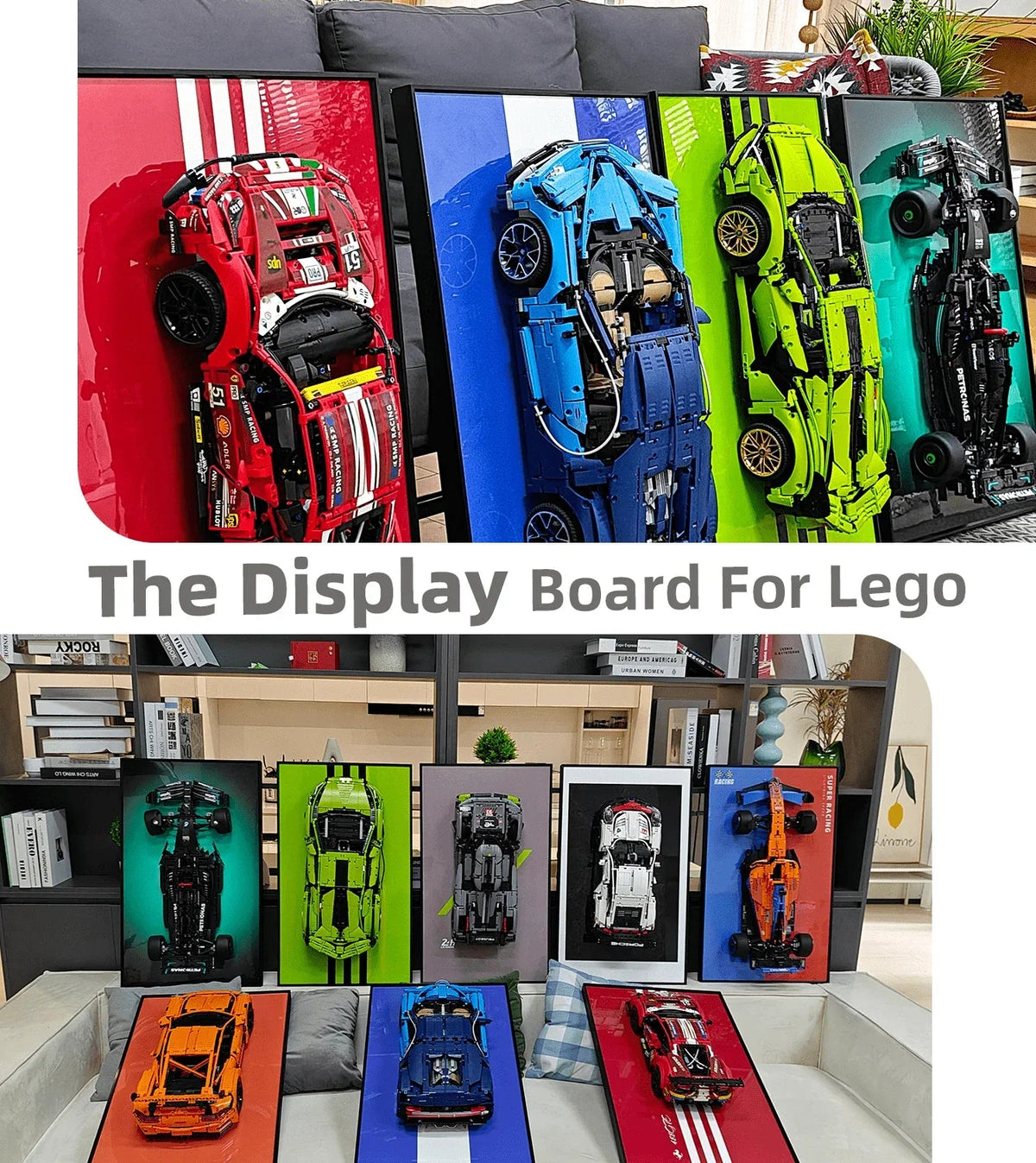 Wall Display Frame for Lego Ferrari 488 GTE 42125