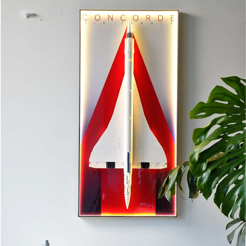 Wall Display Frames for LEGO® ICONS Concorde 10318