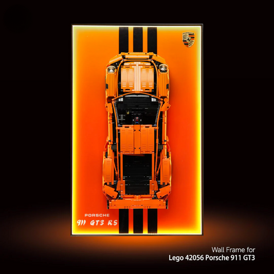 Wall Display Frame for LEGO® Technic F1 42056 Porsche 911 GT3 RS