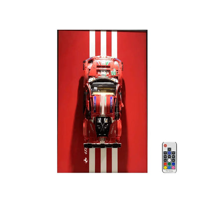 Wall Display Frame for Lego Ferrari 488 GTE 42125
