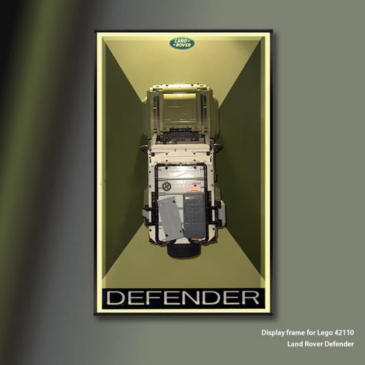 Wall display frame for LEGO® Technic Land Rover Defender 10317