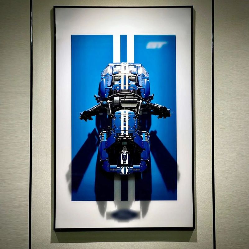 Wall Display Frame for LEGO® Technic F1 2022 Ford GT 42154