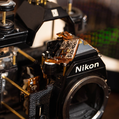 Disassembled Mechanical Film Camera Nikon EM